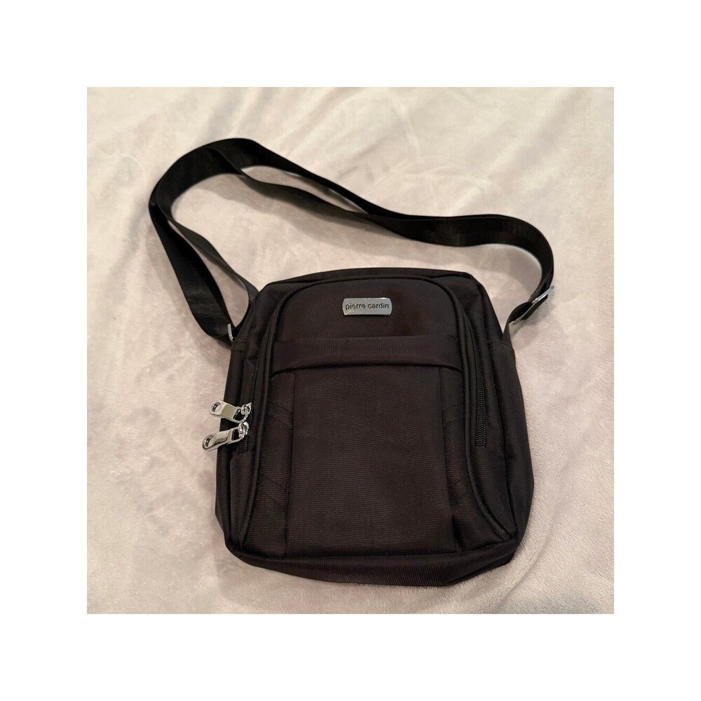 Pierre Cardin Men's Black Small Crossbody Bag